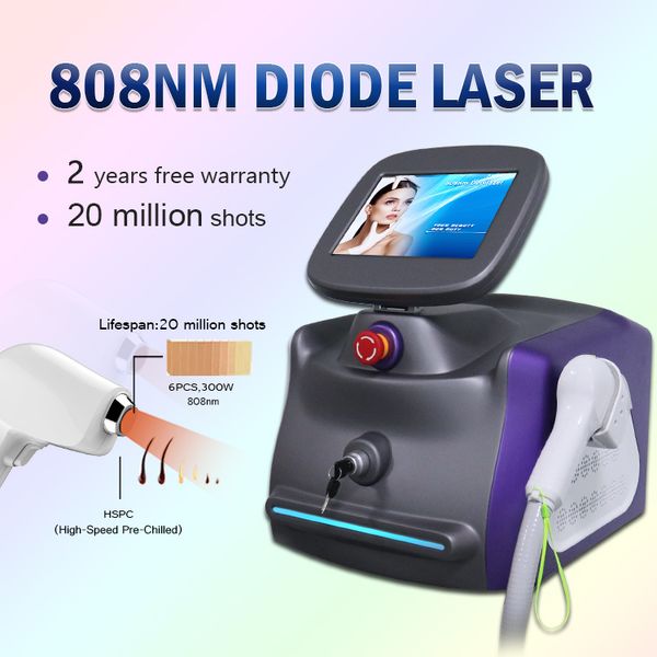 Portatile 808nm diodo permanente laser a diodo pieno di depilazione del corpo pieno di epilazione del lazer macchina depilacion con la Germania Slip Tuta per tutti i colori della pelle