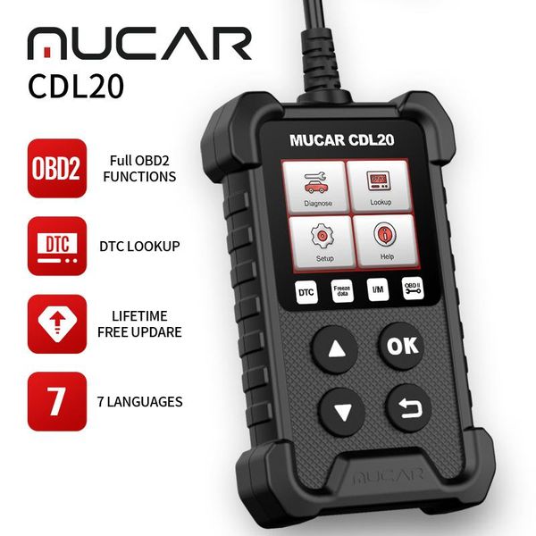 

code readers & scan tools mucar cdl20 obd2 car scanner obdii auto diagnostic tool pk elm327 cr3001 reader obd 2 automotive diagnosis