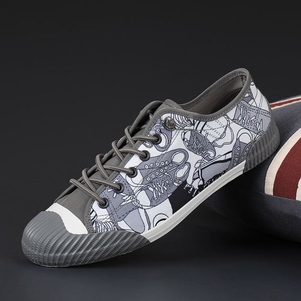 

2021 low cut breathable men flat casual shoes graffiti printed sneakers men lightweight comfortable canvas shoes men zapatillas
