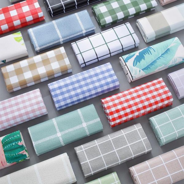 

table cloth waterproof, oilproof, and -proof pvc plastic tablecloth, small fresh printed lattice coffee
