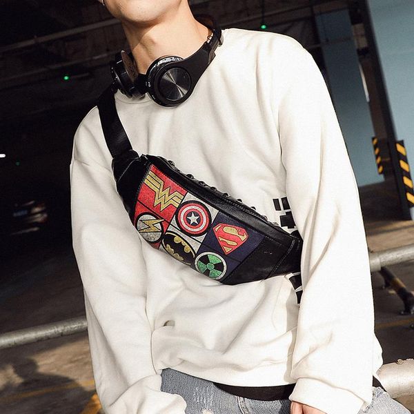 

tidog style fashion casual shoulder bag pattern chest waist bags