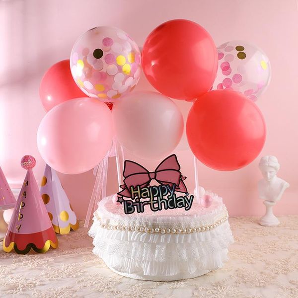 

other event & party supplies 9pcs macaron series confetti balloon cake er kids birthday cupcake ers baby shower wedding baking decor