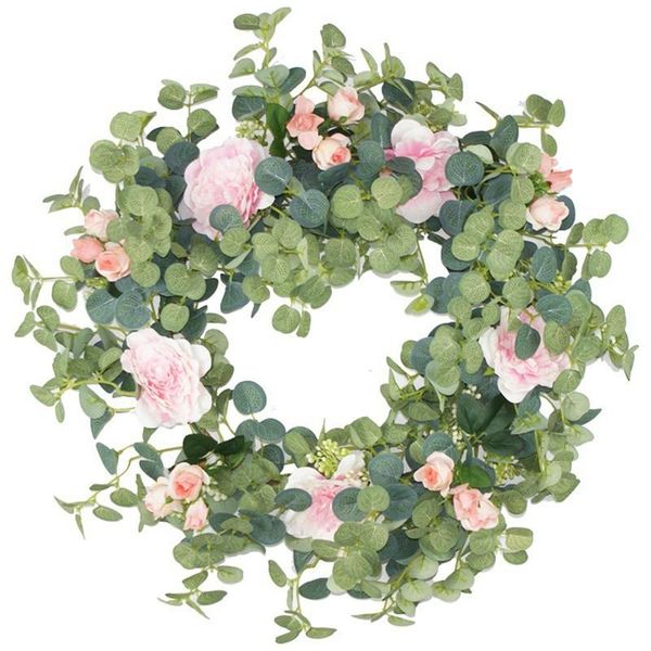 

spring summer front door wreath all weather outdoor that lasts for years, wall wedding party garden home decor novelty items