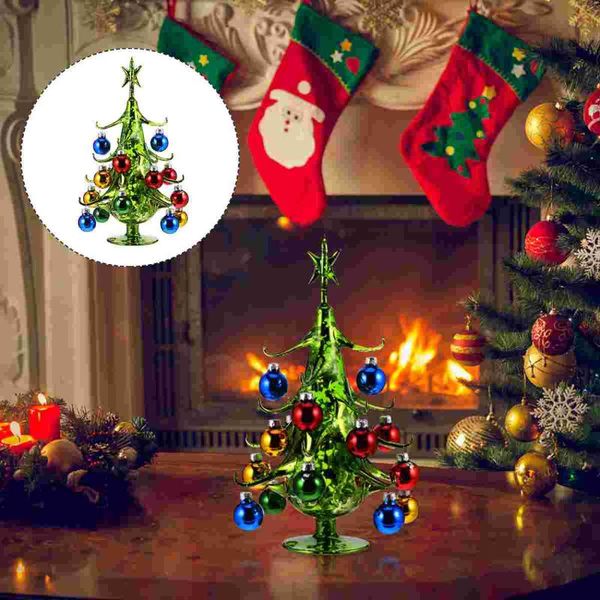 

christmas decorations small glass miniature tablexmas tree decoration ornament