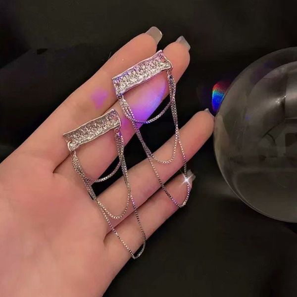 

70%off s925 silver needle long chain earrings new style of dongdamen, south korea