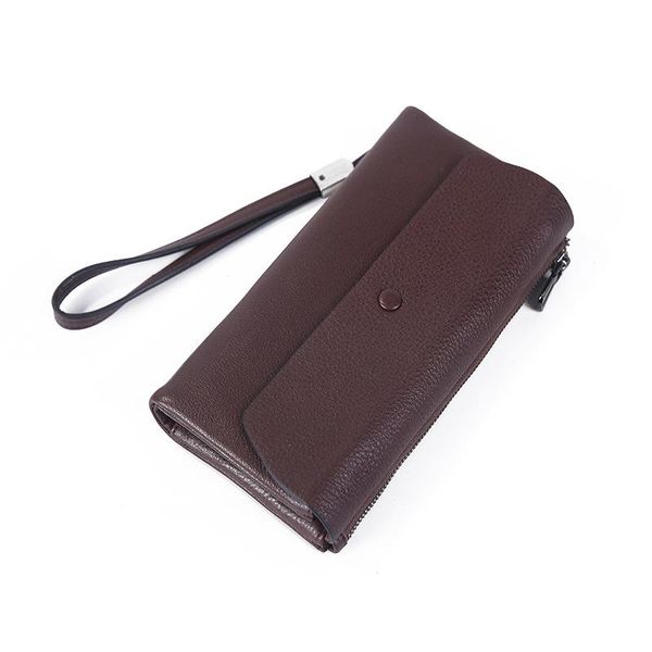 

wallets women's long first-layer cowhide wallet super large capacity card holder men and women multi-function handbags, Red;black