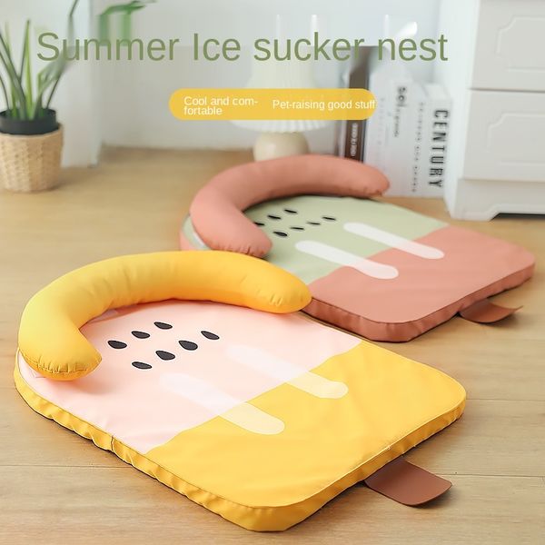 

Summer Cooing Pet Mat Ice Pad Dogs Seeping Mats for Cat Breathabe Cooing Pet Dog Bed Washabe Pet Pad Cats Banket