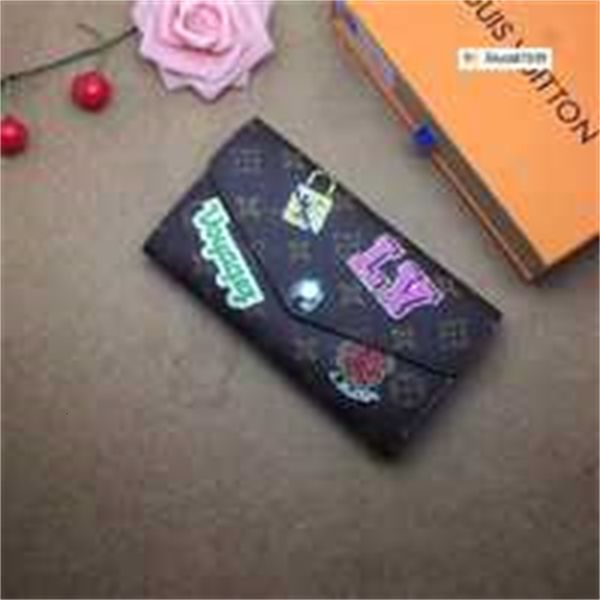 

key brand compact designer luxury evening kpmu wallet purse m63318 women holders real leather clutches long wallet card chain wallets