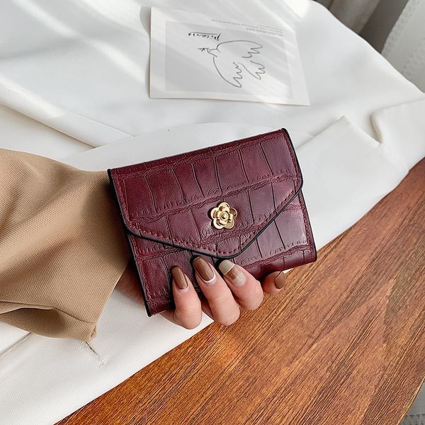 

handbag korean felicie purse designers luxurys2021 fashion trendy women's wallet long style 30% off short multi card position hand gras, Red;black