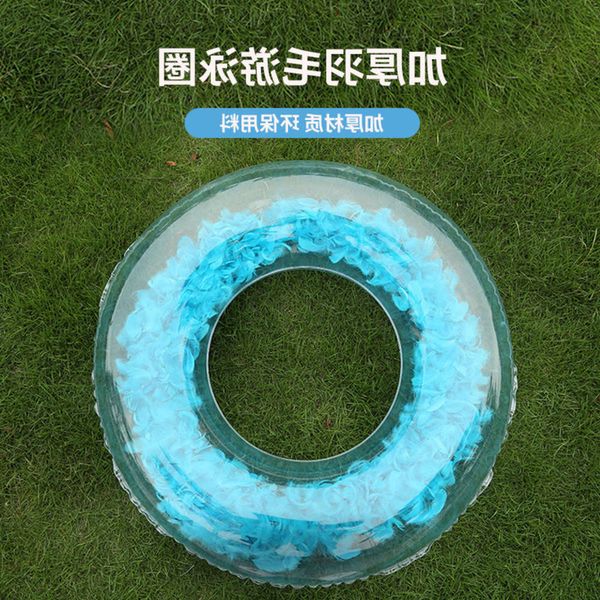 

swimming ring net red feather and children's general water inflatable sitting environmental pvc swimming ring s188