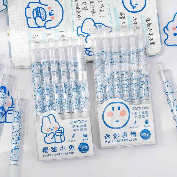 

neutral zaomo pen small cute seri cartoon boxed student stationery set 6 in