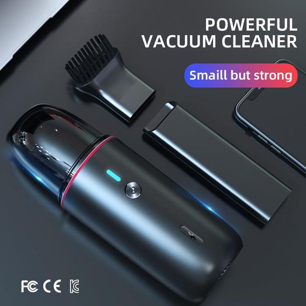 

vacuum cleaner white dolphin powerful cyclone suction collector aspirator mini 4500pa wireless portable for home car