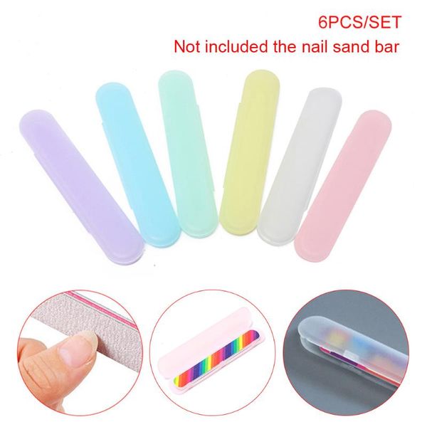 

6 pcs nail files buffers box tools storage art decorations buffer kits
