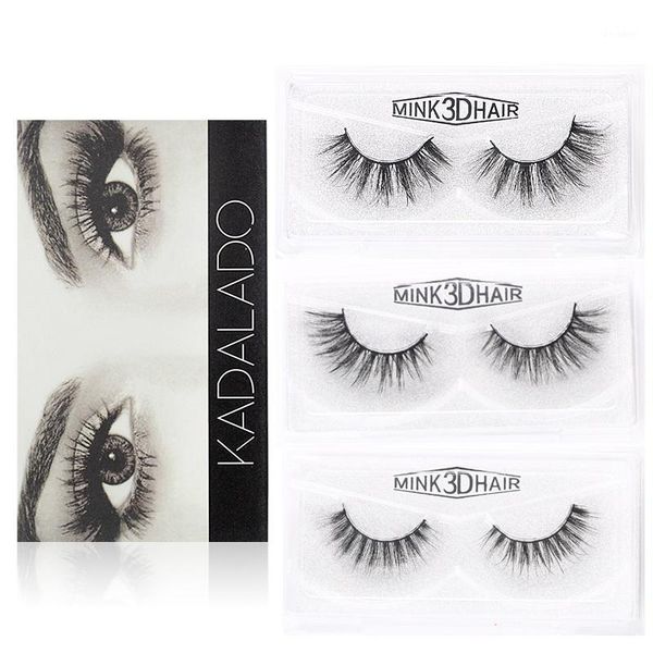 

1pair 3d lash mink eyelashes hair lashes handmade crossing thick makeup tools1