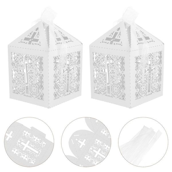 

gift wrap 20pcs christian cross hollow boxes wedding candy unique style cases