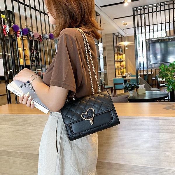

xiaoxiangfeng lingge chain bag women's 2021 european and american small crowd messenger square shoulder bags