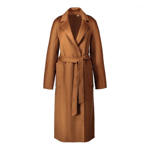 

classic coat double-faced cashmere woolen female wavy winter women women's wool & blends, Black