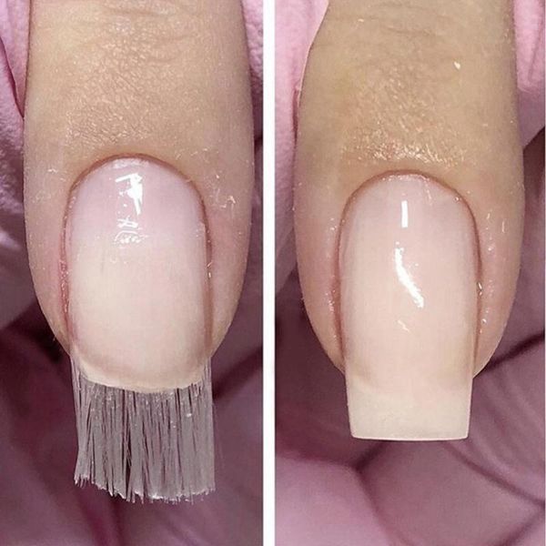 

50pcs false nails france nail extension fiberglass- acrylic tips forms silk building manicure tools, Red;gold
