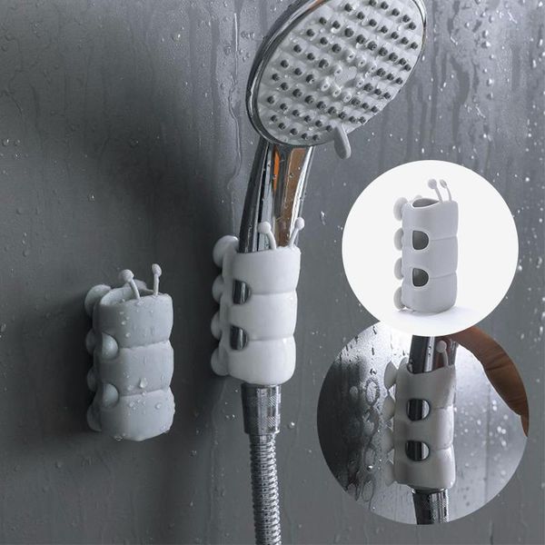 

hooks & rails shower rack holder water heater nozzle bathroom non perforated sucker