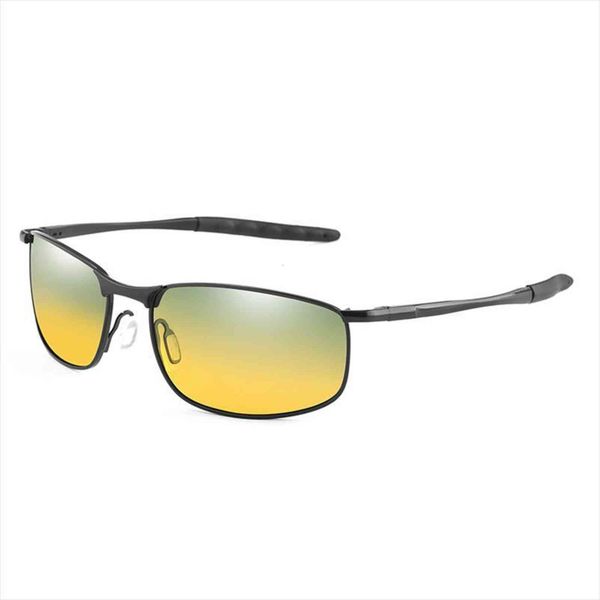 

polarized day night vision tac sunglasses polaroid men square sun glasses for uv400 driver driving, White;black