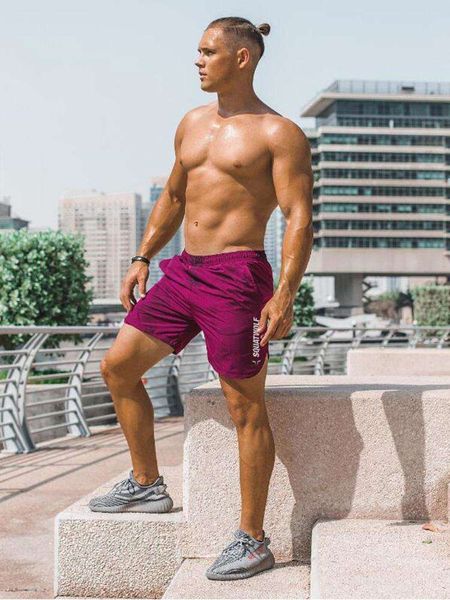 

running training sports outdoor shorts men's breathable gyms fitness summer sweat-absorbent casual jogger, White;black
