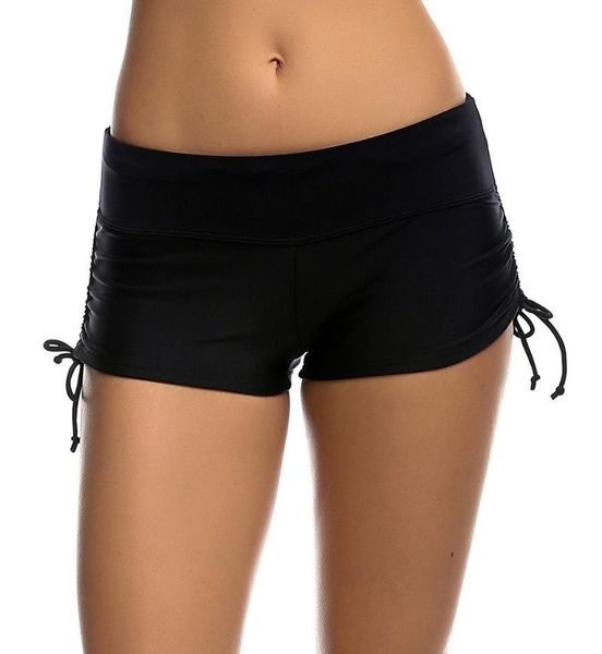 

men's swimwear women's fitness summer black beach short quick drying female swimming surfing stretch waist sports shorts