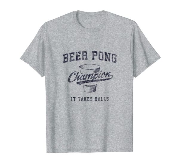 

vintage beer pong champion t-shirt funny drinking gift tee, White;black