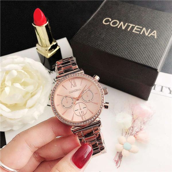 

wristwatches montre reloj ladies watch for women designer diamond watches rose gold wristwatch quartz clock orologio donna, Slivery;brown