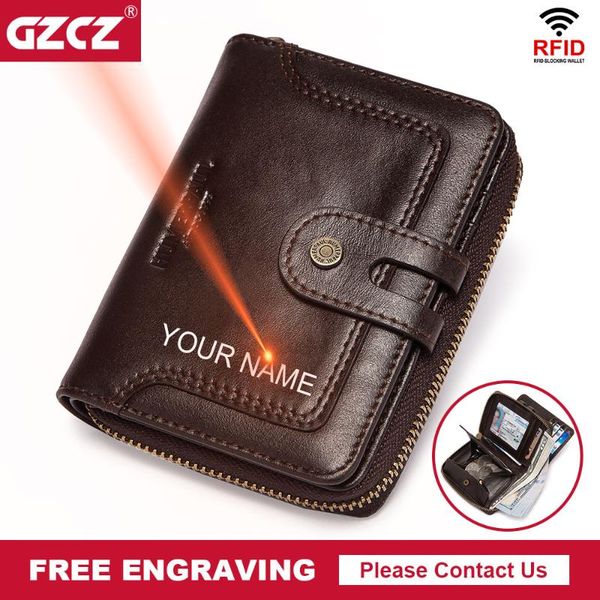

wallets fashion men's wallet solid color cow leather money bag business short storge rfid multi-card coin soft, Red;black