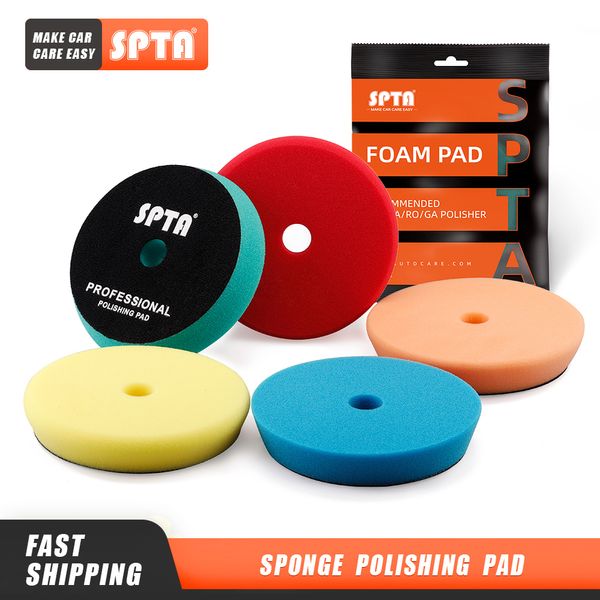 

spta 3"(80mm)/5"(125mm)/6"(150mm) car spong buffing polishing pads for da/ro/ga car buffer polisher