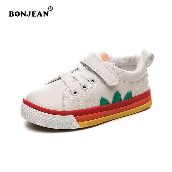 

sneakers baby casual shoes kids boys girl toddler colours rainbow child comfortable fashion first solid anti-slip flat, Black;red
