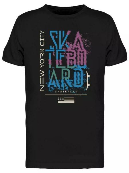 

n.y.c. skateboard tee men's -image by shutterstock, White;black