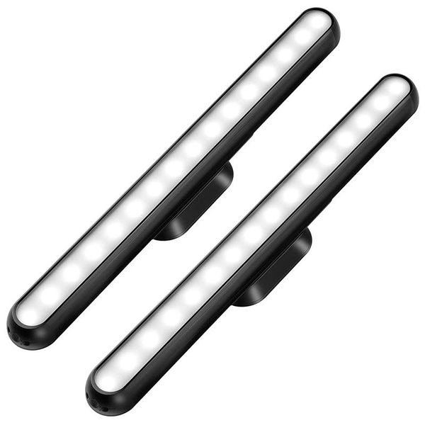 

table lamps wall reading lights rechargeable led night light bar bunk bed lamp headboard stick on bedroom 6000k daylight (2 pack)