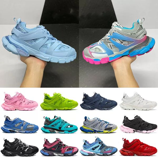 

basketball shoes paris track 3.0 clunky triple s designer running sneakers men women white pink grey beige orange blue platform dad shoe tes