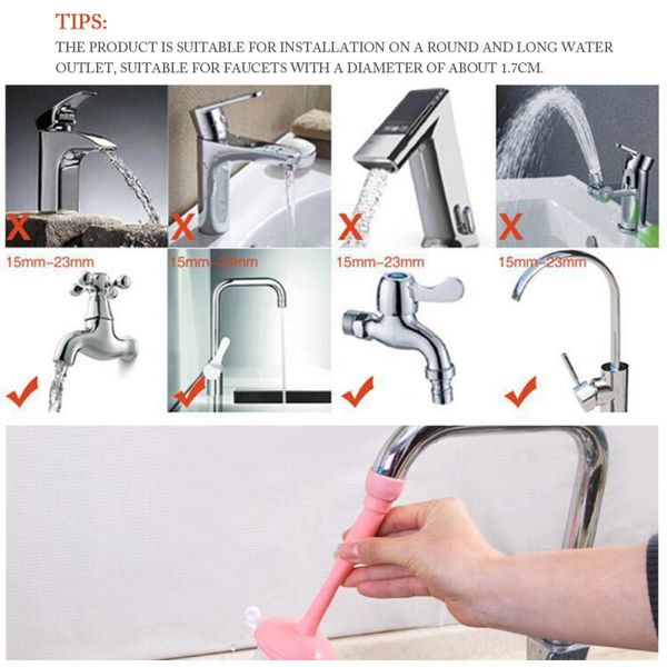 

kitchen faucets pvc faucet water-saving filter head tap extender spray home tool anti splash nozzle js23