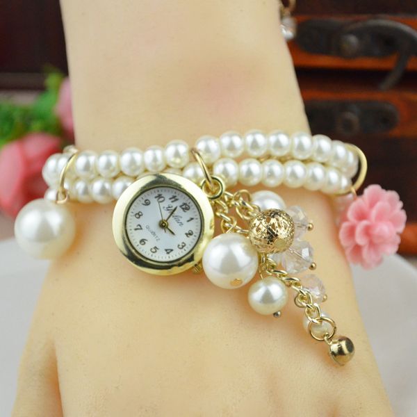 

designer watch brand watches luxury watch flower bracelet bead bracelet jewelry, Slivery;brown