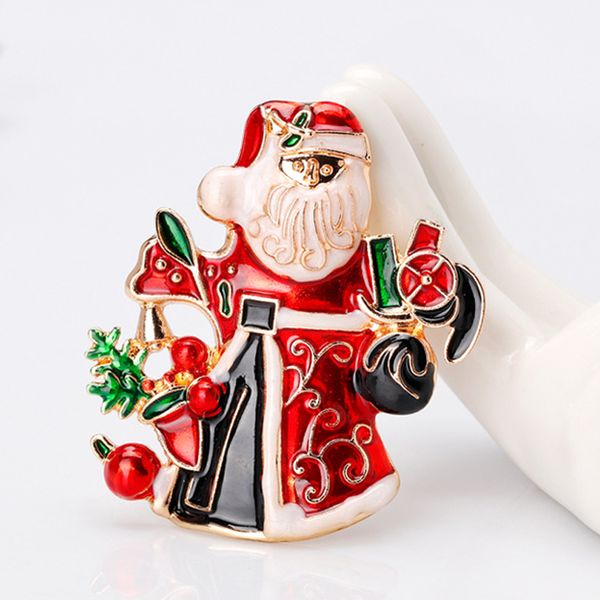 

creative christmas pins christmas-brooches corsage christmas- hat tree collar boots snowman sleigh bell penguin 36 styles christmas-decorati, Gray