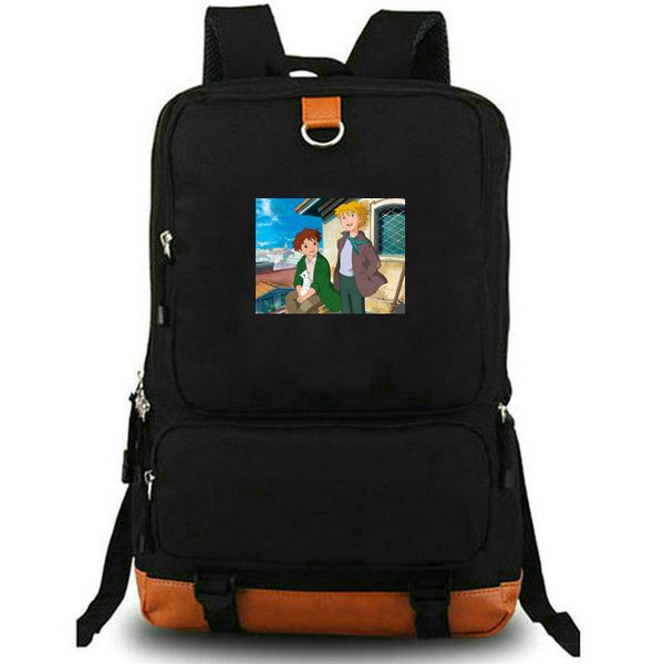Romeo Blue Skies mochila Alfred Martini mochila escolar mochila estampa de desenho animado mochila de lazer mochila para laptop pacote de dia