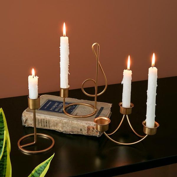 

candle holders metal wedding party vintage holder christmas decorations gold candlestick for candles table home decor