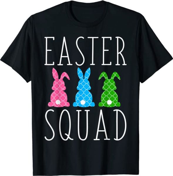 

funny egg hunting family matching set easter squad t-shirt gifts kids men women, White;black