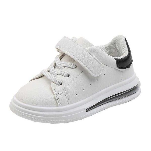 Детская обувь Девочки Мальчики Спортивное противоскользящее мягкое дно Детские детские кроссовки повседневные плоские кроссовки белый малыш малыш обувь X0703