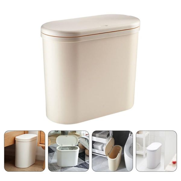 

buckets 1pc creative square sorted bucket press-type trash can (random color)