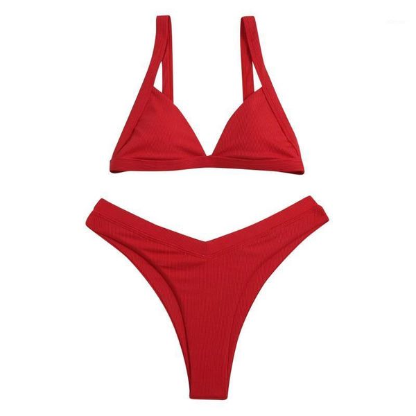 

women bikinis set bathing suit marine style print bottom bikini switmsuit solid swimwear 2021girl beach push up a2 women's, White;black