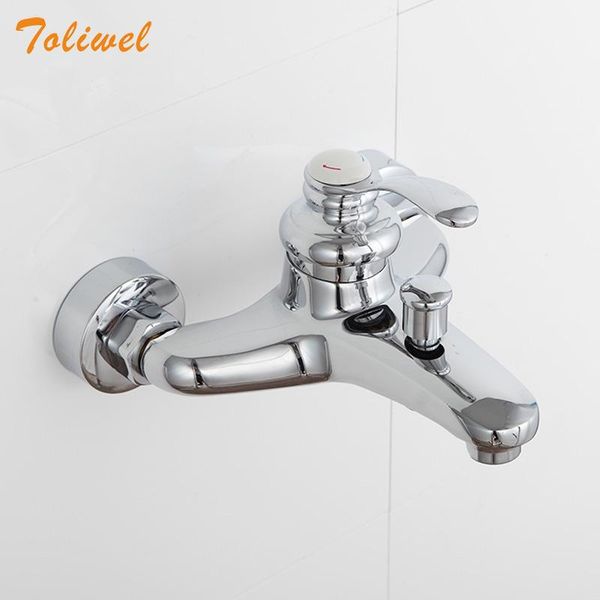 

polished chrome finish wall mounted shower faucet bathroom bathtub handheld tap mixer wf0126a sets