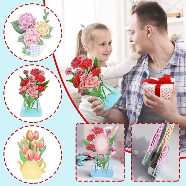 

greeting cards 3d father's day card creative handmade paper blessing