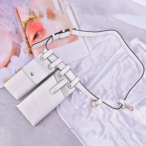 

women waist bag fashion leather belt crossbody chest bags girl fanny pack small phone shoulder strap packs