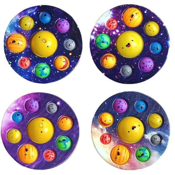 

star finger pressing bubble decompression kneading music eight planet rat killing pioneer children's educational toys