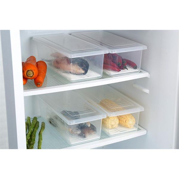 

storage bottles & jars large1-2l fresh food box kitchen container refrigerator removable tray to keep fruit and vegetable fish