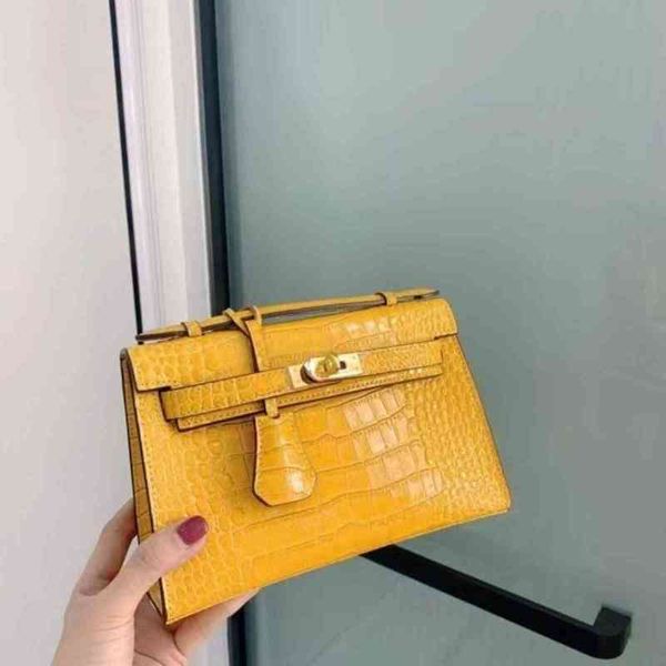 

handbag herme women's bag pepper second generation alligator kaili mini one shoulder two strap small square h luxurys yue
