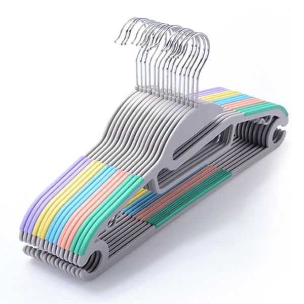 

hangers & racks 20pcs/lot 41cm wet and dry anti-slip plastic hanger clothes wardrobe